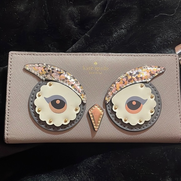 Kate Spade Chic Saffiano Leather NWT Owl Wallet Bags